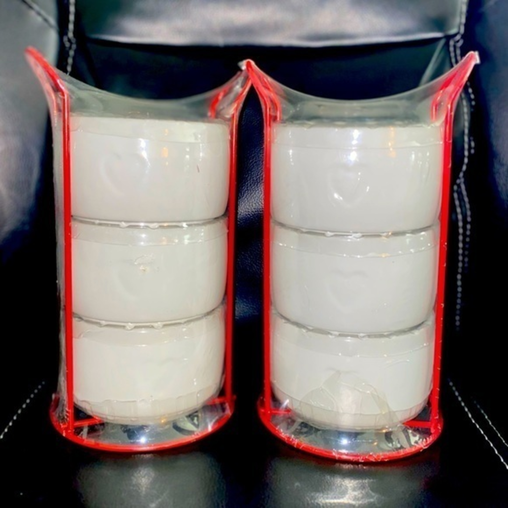 NEW Ceramic‎ Snack Bowls Set with Wire Rack (3 Ct)